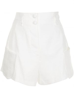 Pantalones cortos de cintura alta Emporio Armani blanco