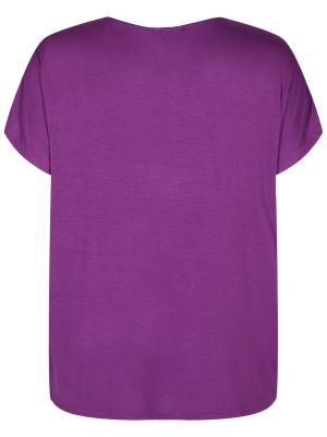 T-shirt à motif mélangé Zizzi violet