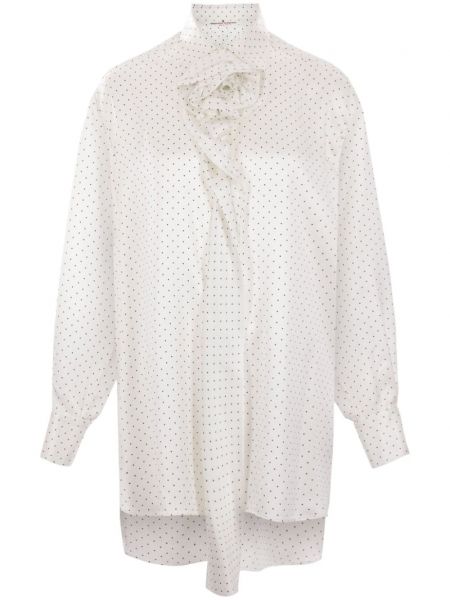 Krave bluse Ermanno Scervino hvid