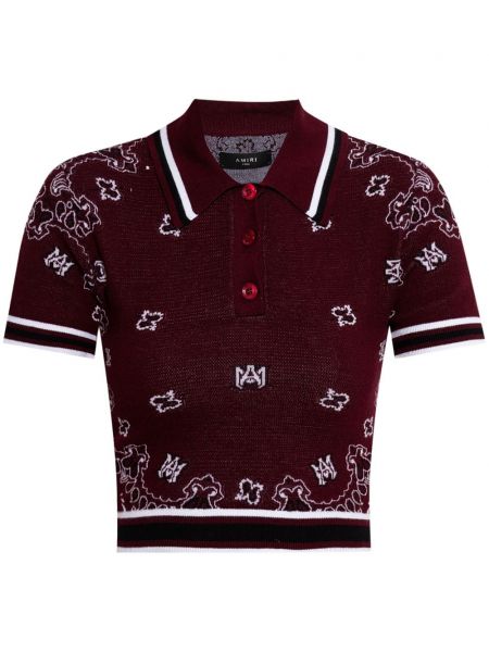 Poloshirt Amiri rød