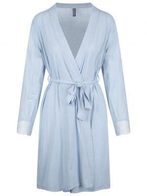 Čipkované jednofarebné pyžamo Lingadore - modrá