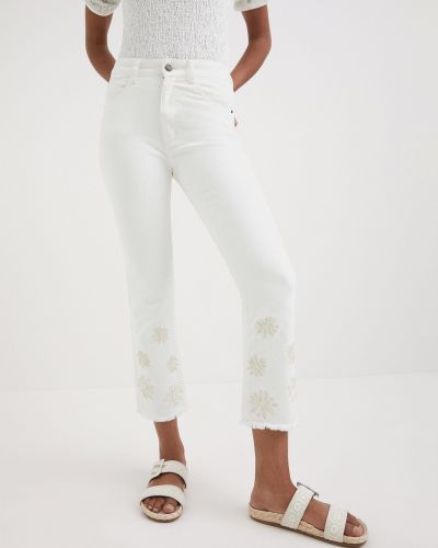 Jeans Desigual blanc