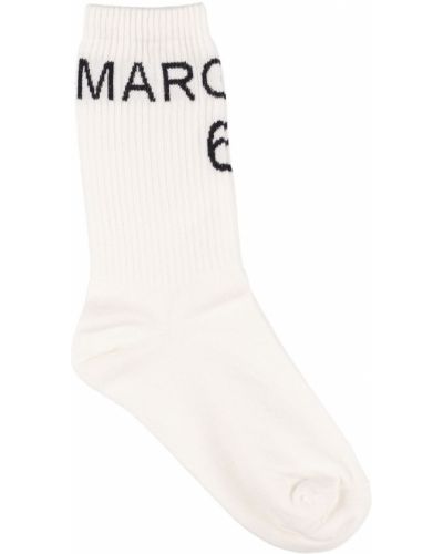 Bavlněné ponožky Mm6 Maison Margiela černé