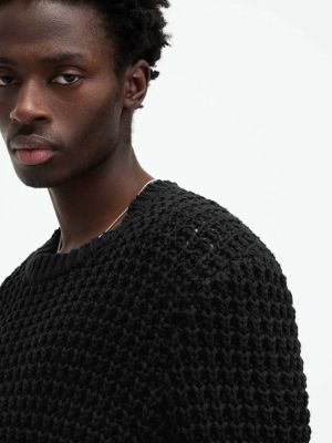 Pamučni pulover Allsaints crna