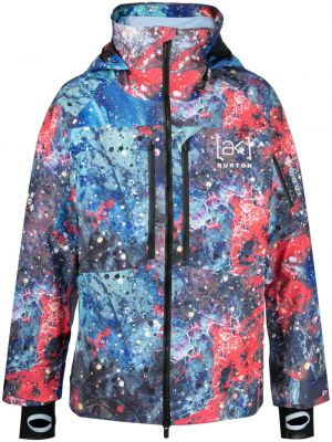 Skijaška jakna s kapuljačom Burton Ak plava