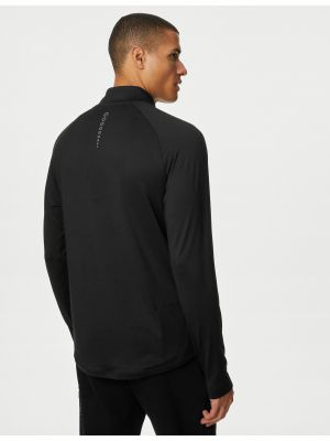 Tričko s dlouhým rukávem Marks & Spencer černé
