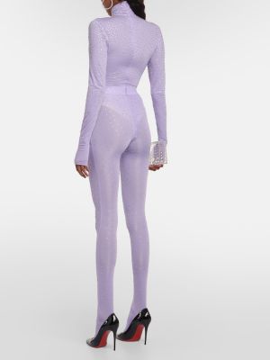 Medias de tela jersey Alex Perry violeta