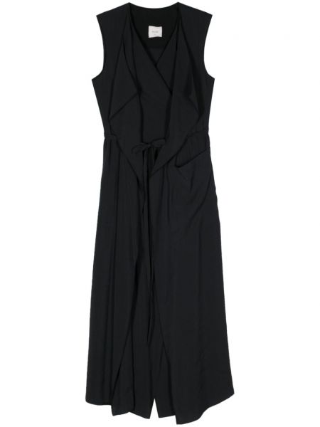 Dlouhé šaty s volánmi Alysi čierna