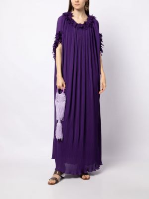 Dlouhé šaty Baruni fialové