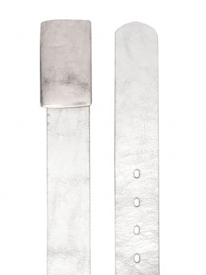 Kožený pásek Comme Des Garçons Pre-owned stříbrný