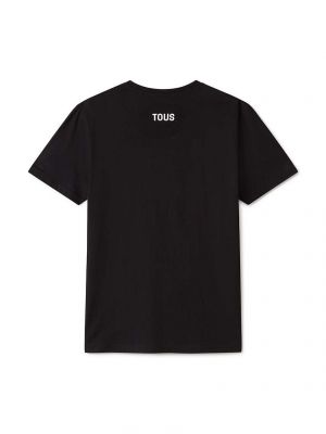Koszulka bawełniana Tous czarna