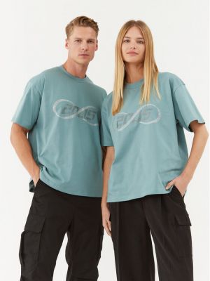 Relaxed fit marškinėliai 2005 žalia
