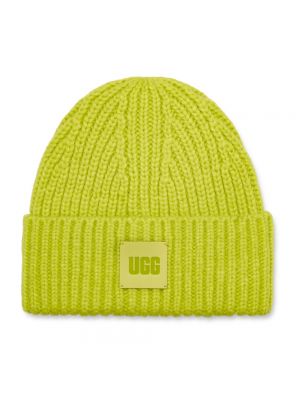Zielona czapka chunky Ugg