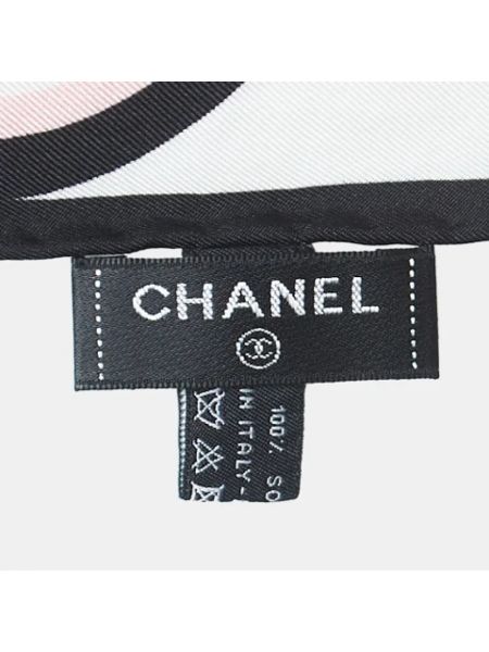 Bufanda de seda Chanel Vintage rosa