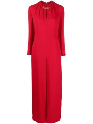 Silke lang jumpsuit Valentino rød