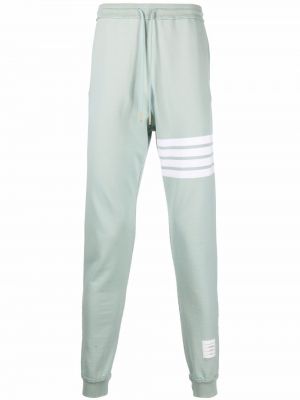 Ριγέ αθλητικό παντελόνι Thom Browne πράσινο