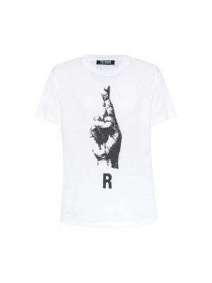 Koszulka z nadrukiem Raf Simons biała
