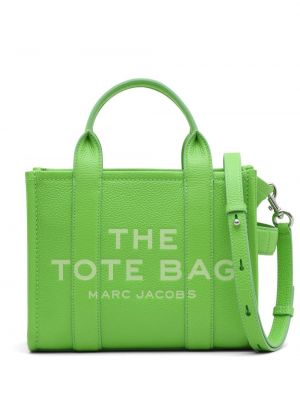 Kožená nákupná taška Marc Jacobs zelená