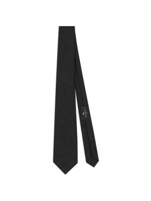 Jedwabny krawat z wzorem paisley Etro czarny