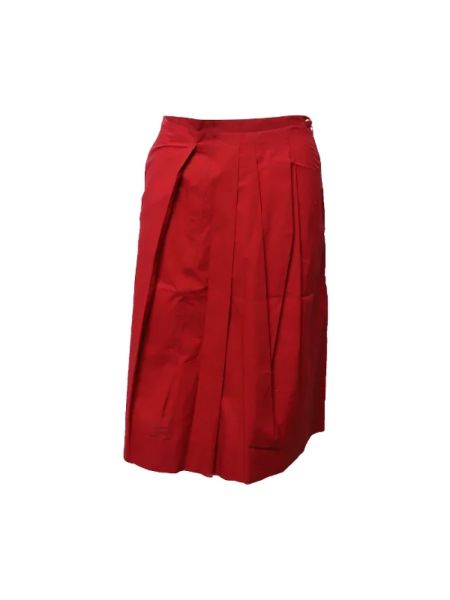 Spódnica bawełniana Marni Pre-owned czerwona
