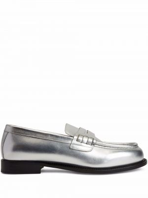Pantofi loafer Giuseppe Zanotti argintiu