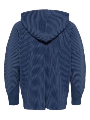 Plisuotas džemperis su gobtuvu Homme Plissé Issey Miyake mėlyna