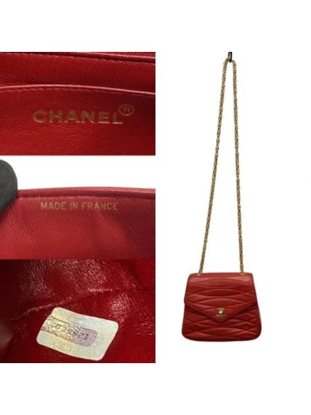 Bolso cruzado de cuero Chanel Vintage