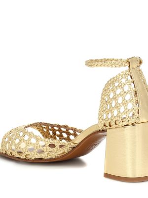 Usnjene sandali Souliers Martinez zlata
