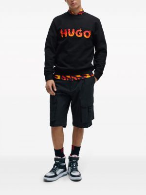 Sweatshirt mit print Hugo schwarz