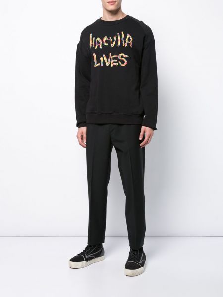 Oversize sweatshirt mit print Haculla schwarz