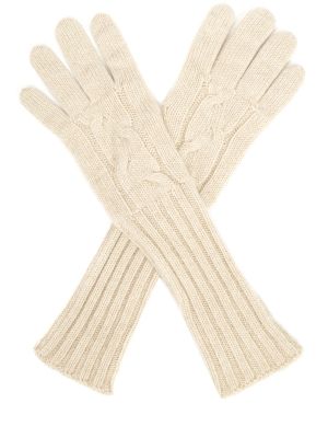 Кашемировые перчатки Loro Piana бежевые