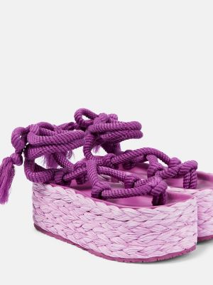 Sandále na platforme Isabel Marant fialová