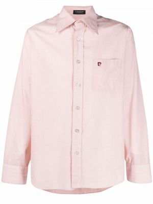 Camisa con bordado Pierre Cardin Pre-owned rosa