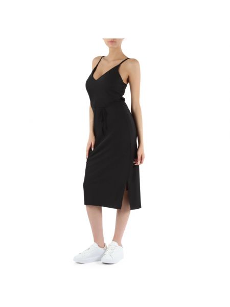 Sukienka midi z nadrukiem Calvin Klein Jeans czarna