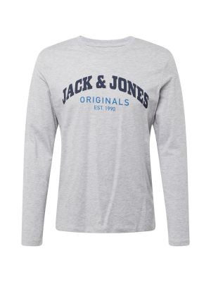 Tričko s dlhými rukávmi Jack & Jones modrá