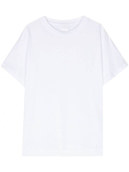Bavlnené tričko s potlačou Merci biela
