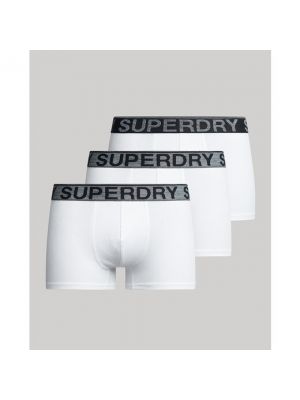 Boxers de algodón Superdry blanco