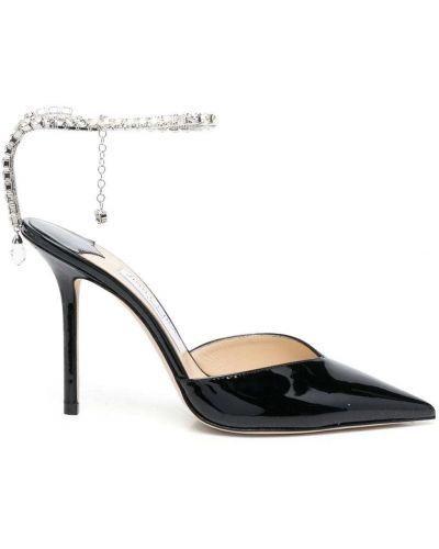 Krystaller stropper pumper Jimmy Choo svart