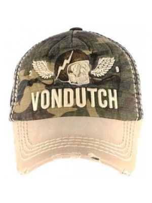 Beżowa czapka z daszkiem Von Dutch