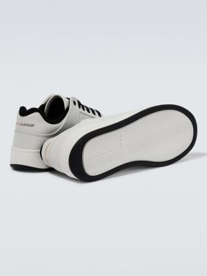 Δερμάτινα sneakers Saint Laurent λευκό