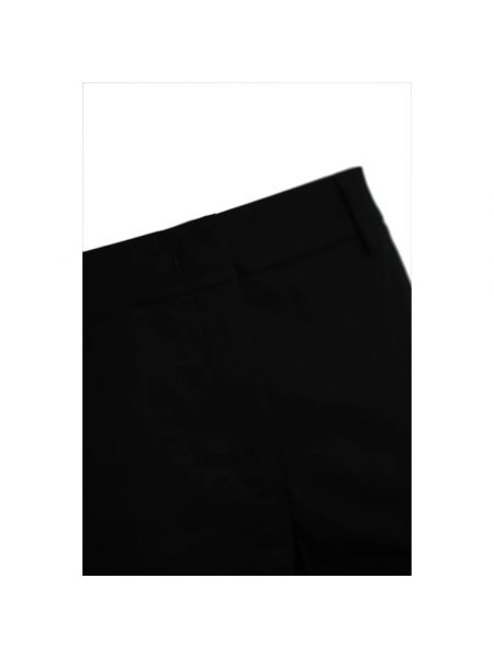 Pantalones de algodón Max Mara Weekend negro