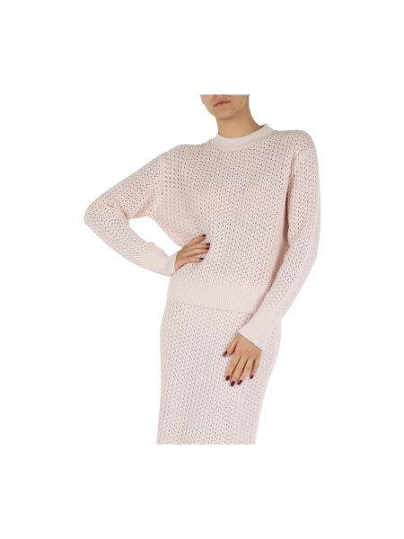 Jersey de lino de algodón de tela jersey Fabiana Filippi rosa