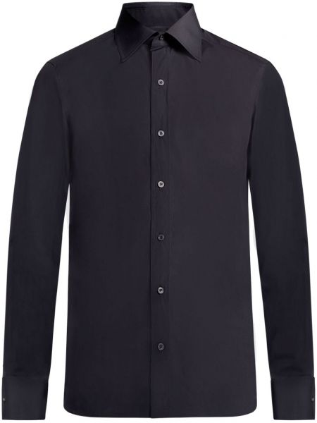 Bavlnená košeľa Tom Ford čierna