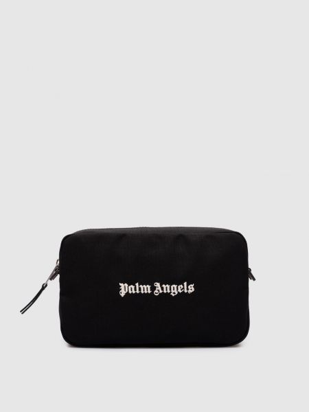 Черная сумка через плечо с вышивкой Palm Angels