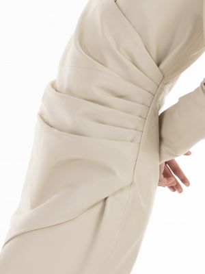 Vlnené mini šaty Faina biela