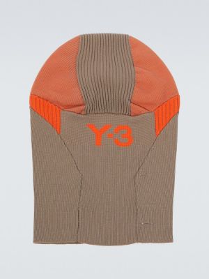Bonnet en tricot Y-3 marron