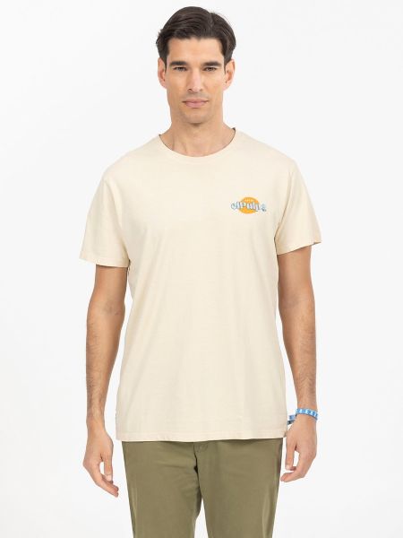 Camiseta manga corta Elpulpo beige