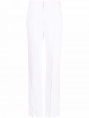 Pantalones de cintura alta Isabel Marant blanco