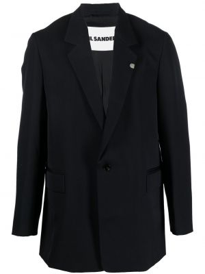 Ull lang blazer Jil Sander blå