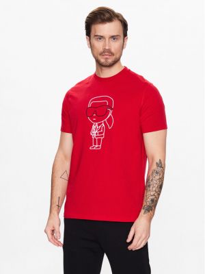 Тениска Karl Lagerfeld червено